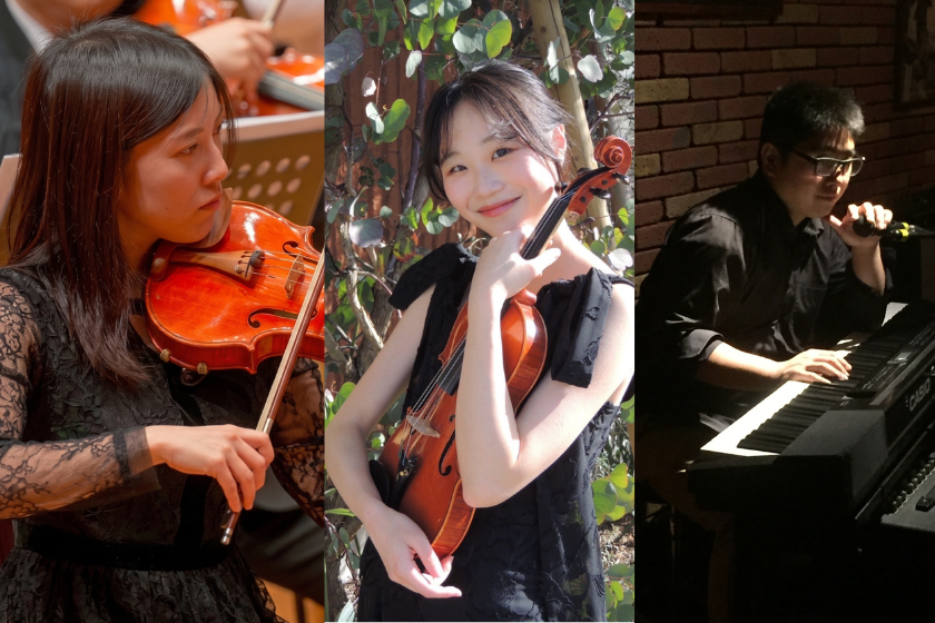 Miu, Kotone, Fumio,ヴァイオリン, ピアノ, 竹芝・浜松町のホテル：メズム東京のショーケース
