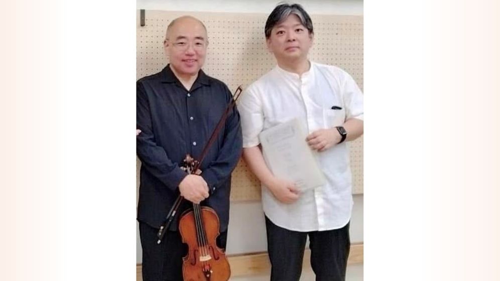 Toshiya Gomi, Manabu Takeda, ピアノ, ヴァイオリン, 竹芝・浜松町のホテル：メズム東京のショーケース